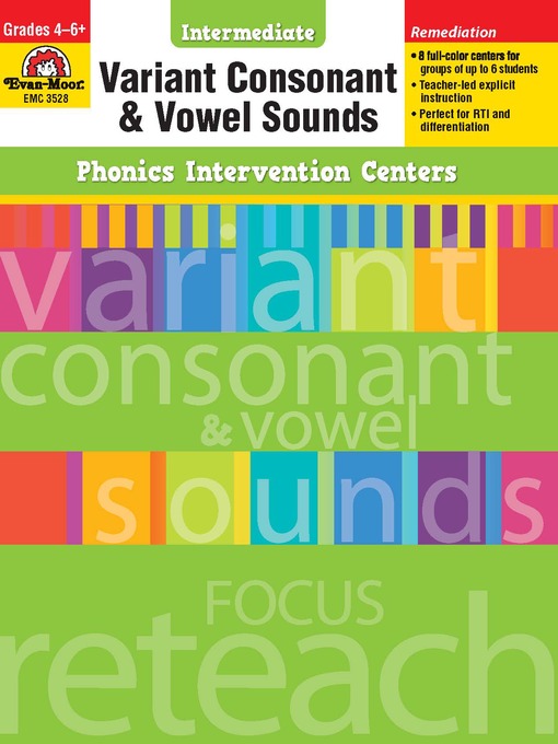 Title details for Variant Consonant and Vowel Sounds by Evan-Moor Educational Publishers - Available
